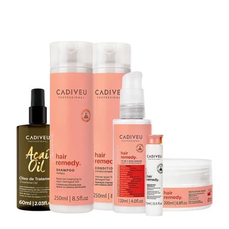 Kit-Cadiveu-Essentials-Hair-Remedy-Shampoo-Condicionador-Máscara-Sérum-Ampola-e-Açaí-Oil-60-(6-produtos)--1