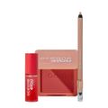 Kit Océane 4you Lip Oil Coral Pink Blush Cremoso e Shine Nude Lápis para Olhos (3 produtos)
