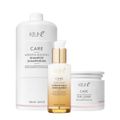 Kit Keune Care Keratin Smooth Shampoo Litro Máscara e Lumi Coat Supreme Cream Finalizador (3 produtos)