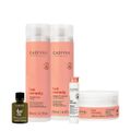 Kit Cadiveu  Essentials Hair Remedy Shampoo Condicionador Máscara Ampola e Açaí Oil (5 produtos)