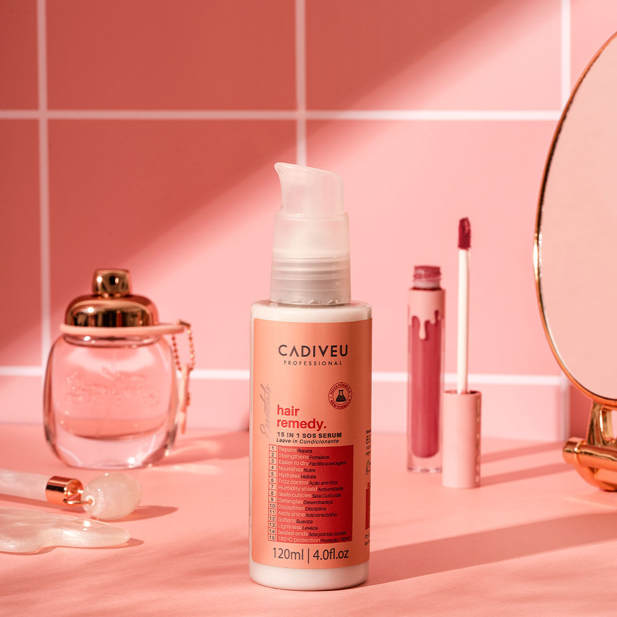 Kit Cadiveu Essentials Hair Remedy Shampoo Leave-in SOS Sérum