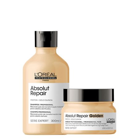 Kit-L'Oréal-Professionnel-Serie-Expert-Absolut-Repair-Gold-Quinoa---Shampoo-300-ml-+-Máscara-Golden-250-g--1