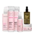 Kit Cadiveu Professional Quartzo Shine Shampoo Condicionador Máscara Pré-Shampoo Leave-in e Açaí Oil 60 (6 produtos)