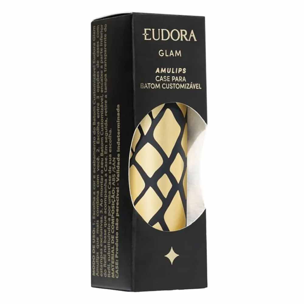 Case para Batom Customizável Eudora Glam Amulips