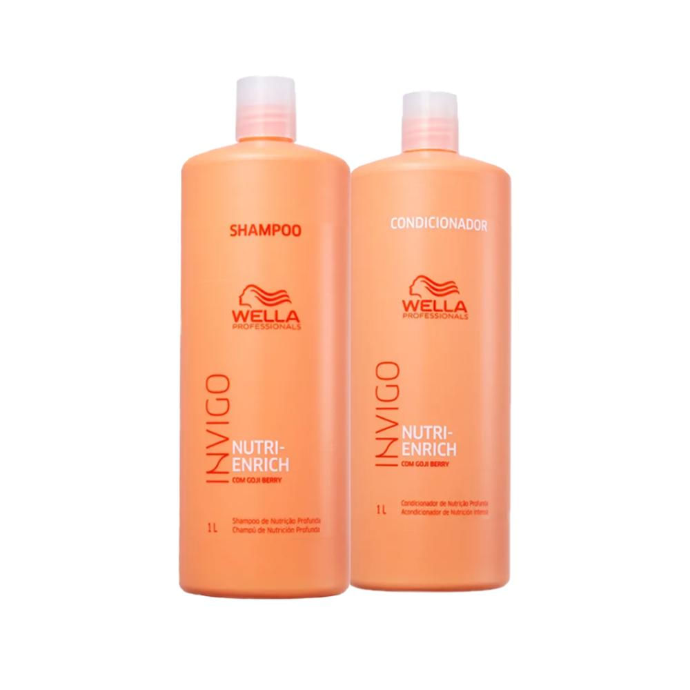 Wella Kit Shampoo e Condicionador Nutri Enrich Invigo 1L