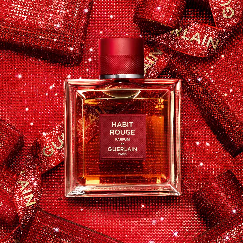 Coffret Guerlain Habit Rouge Kit - Perfume Masculino EDT +  Shower Gel + Travel Size