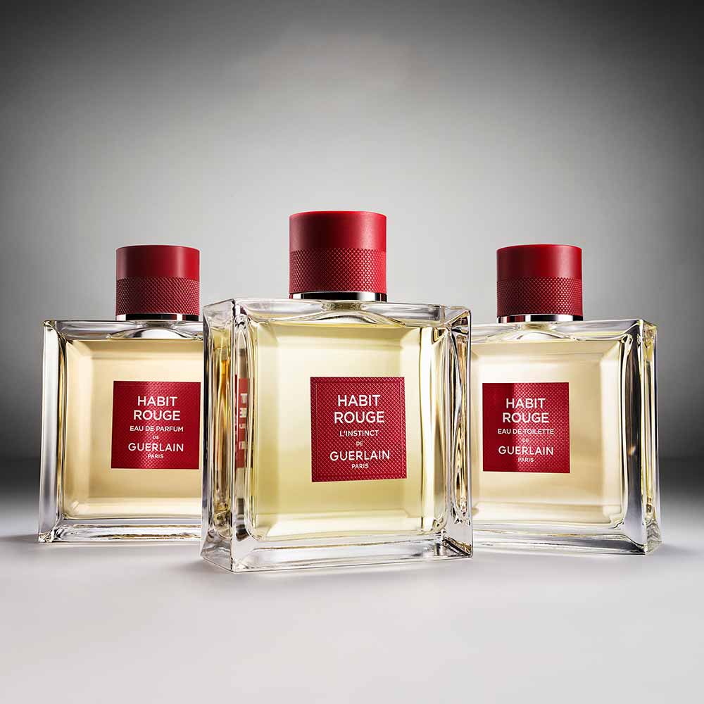 Coffret Guerlain Habit Rouge Kit - Perfume Masculino EDT +  Shower Gel + Travel Size