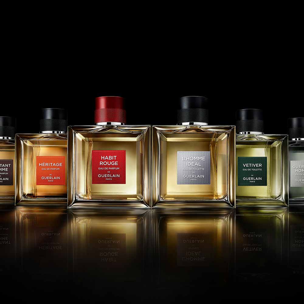 Coffret Guerlain Habit Rouge Kit - Perfume Masculino EDT +  Shower Gel + Travel Size
