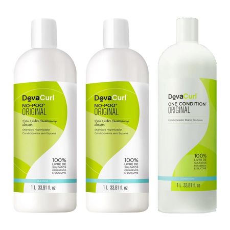 Kit-Deva-Curl-No-Poo-2x-Shampoo-1L,-Condicionador-One-Condition-1L--1