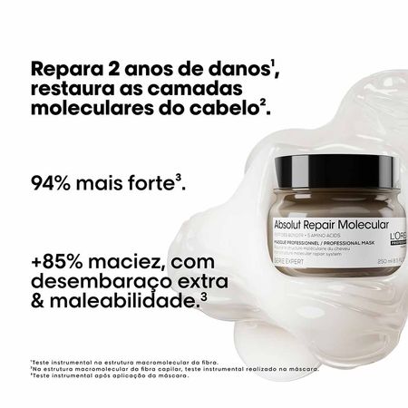 Máscara-de-Tratamento-L'Oréal-Professionnel-Absolut-Repair-Molecular-250ml--2