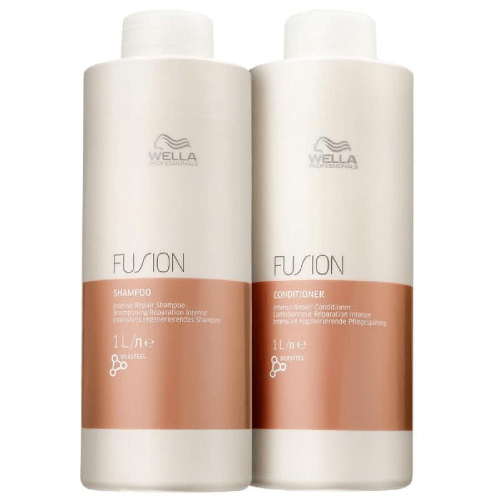Kit Fusion Shampoo 1L Condicionador 1L - Wella Professionals