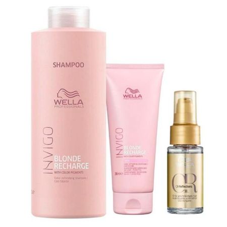 Kit-Blonde-Recharge-Shampoo,-Cond-e-Oil-Reflections---Wella--1
