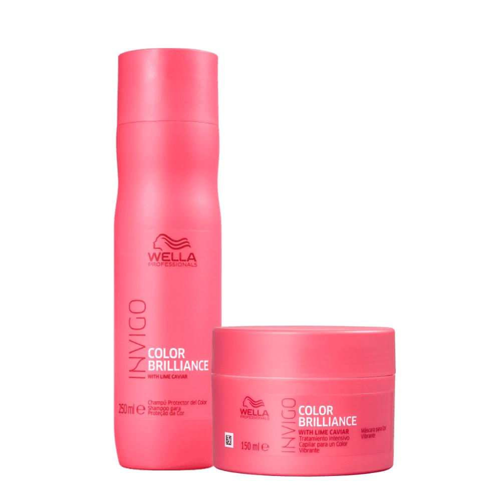 Kit Wella Professionals Invigo Brilliance Shampoo e Máscara
