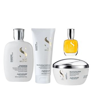 Kit Diamond Shampoo, Condicionador, Máscara e Cristalli 30ml