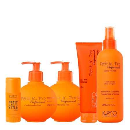 Kit-K.Pro-Profissional-Petit-Teen-Shampoo-Condicionador-Leave-in-Pomada-e-Cera-Bastão-Modeladora-(5-produtos)--1