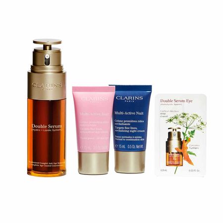 Clarins-Kit---Sérum-Anti-idade-+-Creme-Diurno-+-Creme-Noturmo-+-Sérum-para-Olhos-Kit--1