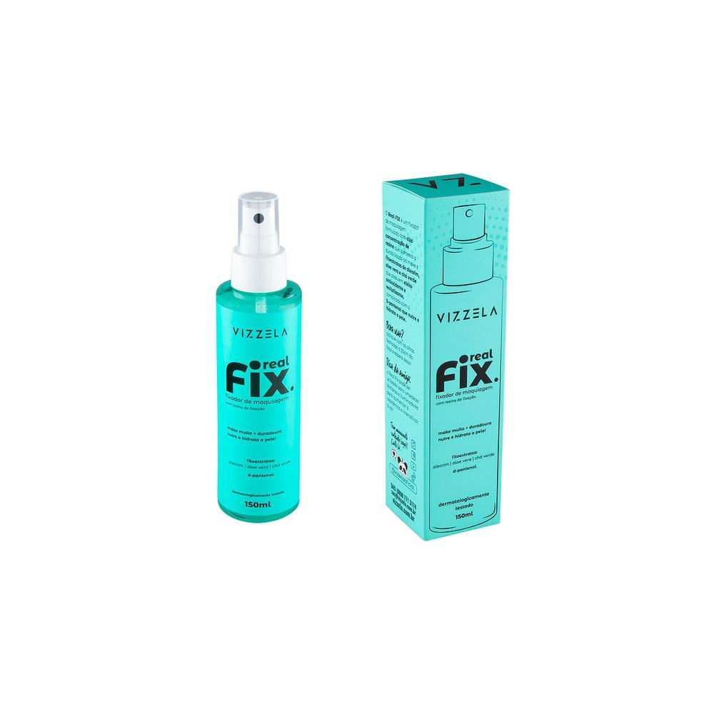 Fixador para maquiagem Vizzela Real Fix 150ml