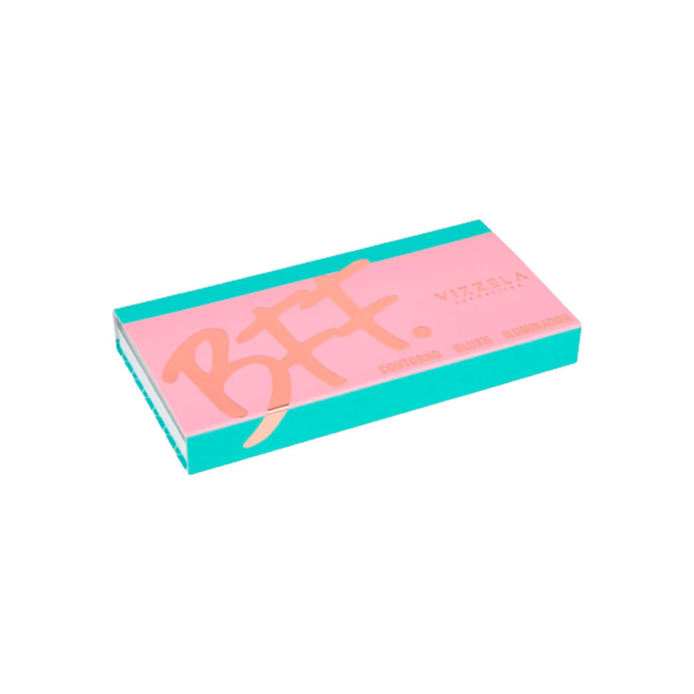 Paleta Vizzela BFF Contorno, Blush e Iluminador 02