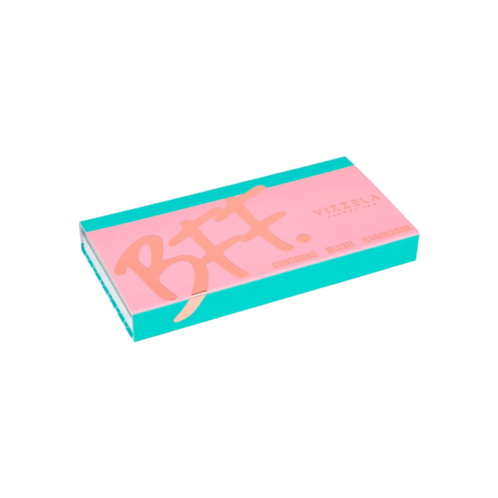 Paleta Vizzela BFF Contorno, Blush e Iluminador 01