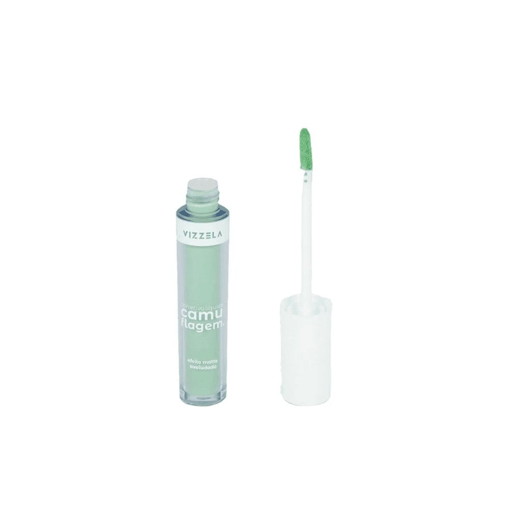 Corretivo Vizzela Líquido Matte Camuflagem Verde