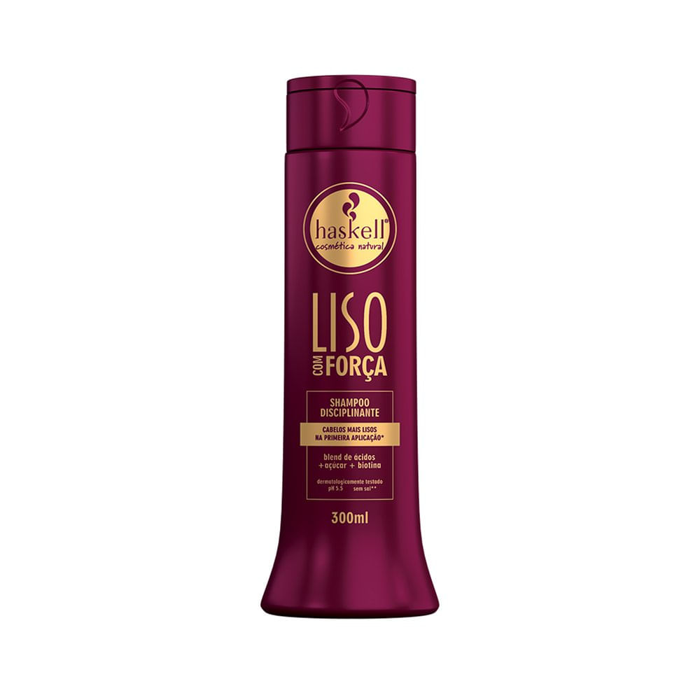 Shampoo Haskell Liso com Força - 300ml