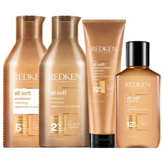 Redken All Soft Kit – Shampoo + Condicionador + Máscara + Óleo