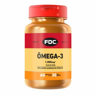 Suplemento Alimentar em Comprimidos FDC - Ômega 3 1000mg