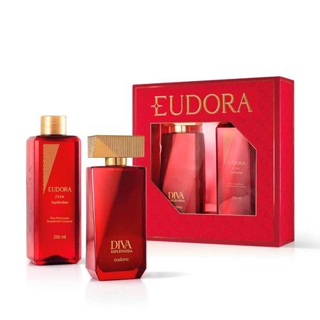 Kit-Perfume-Feminino-Eudora-Diva-Esplêndida-Deo-Colônia-100ml-+-Óleo-Corporal-200ml--1