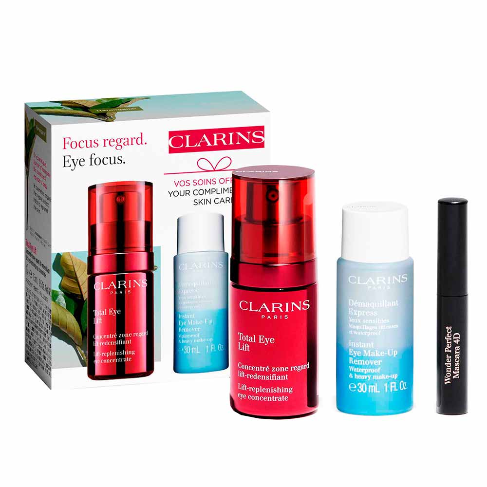 Clarins Kit - Creme de Olhos + Demaquilante Bifásico + Máscara de
