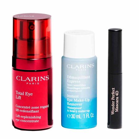 Clarins-Kit---Creme-de-Olhos-+-Demaquilante-Bifásico-+-Máscara-de-Cílios-Kit--2