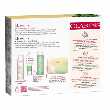 Clarins-Kit---Esfoliante-Facial-+-Tônico-Facial-+-Leite-Demaquilante-+-Nécessaire-Kit--6