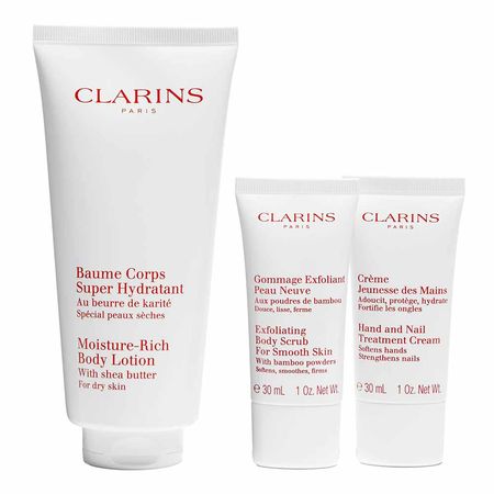 Clarins-Kit---Esfoliante-Corporal-+-Hidratante-Corporal-+-Creme-para-as-Mãos-e-Unhas-Kit--2