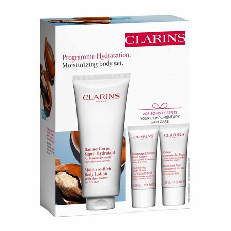 Clarins-Kit---Esfoliante-Corporal-+-Hidratante-Corporal-+-Creme-para-as-Mãos-e-Unhas-Kit--3