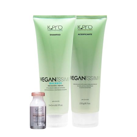 Kit-K.Pro-Veganíssima-Balance-Shampoo-Acidificante-e-Regenér-Shot-Repair-Ampola-(3-produtos)--1