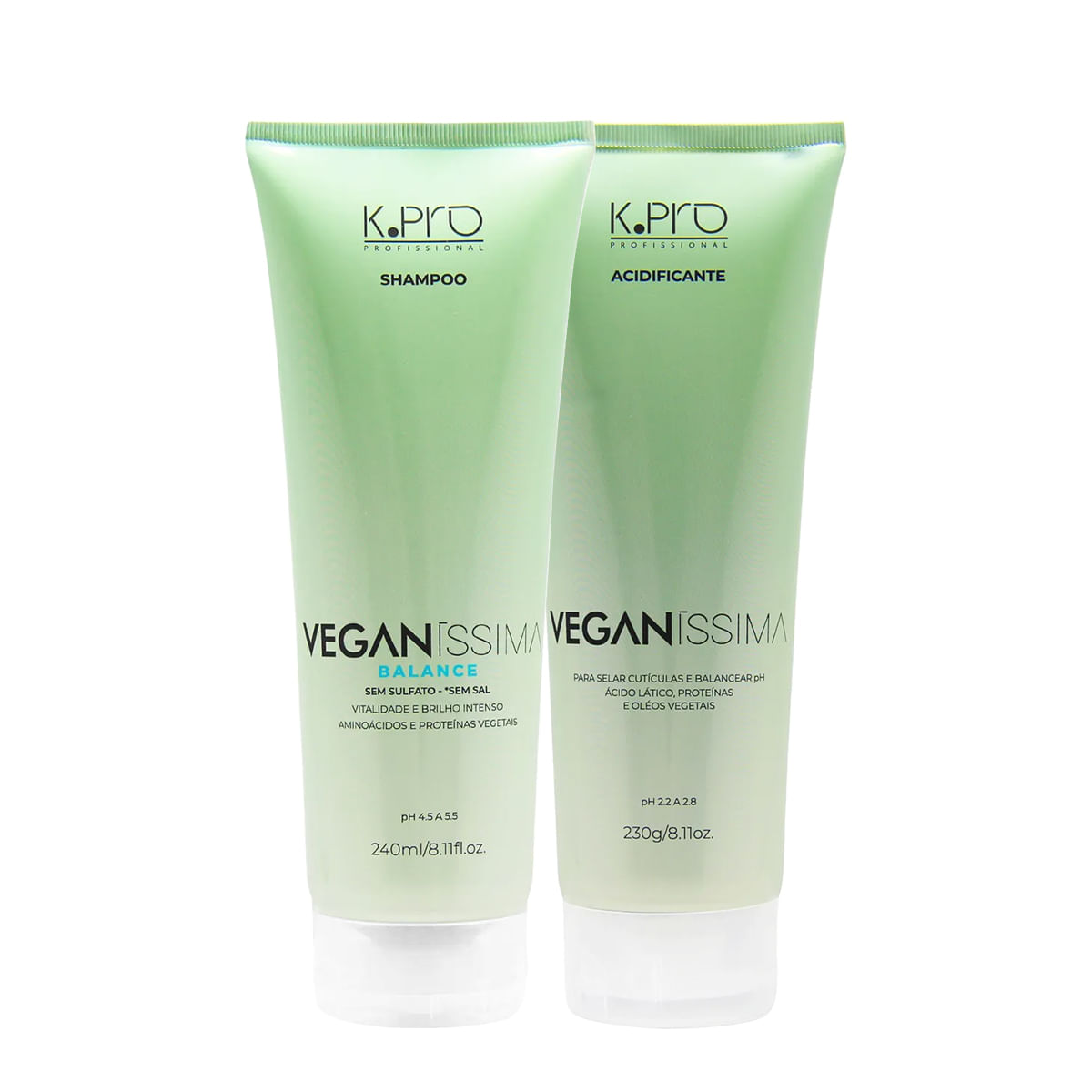 Kit K.Pro Veganíssima Balance Shampoo e Acidificante (2 produtos)