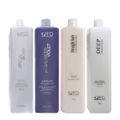 Kit K.Pro Special Silver Shampoo Straight Hair Protetor Térmico Tratamento Reconstrutor e Violet Acidificante (4 produto