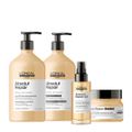 Kit L'Oréal Professionnel Absolut Repair Gold Quinoa Protein Shampoo Condicionador Máscara e Óleo (4 produtos)