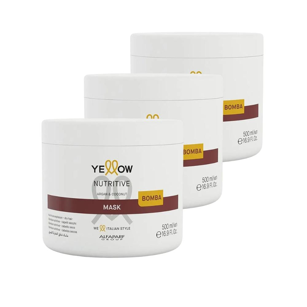 Kit 3 Máscaras Capilar Nutritive 500ml - Yellow