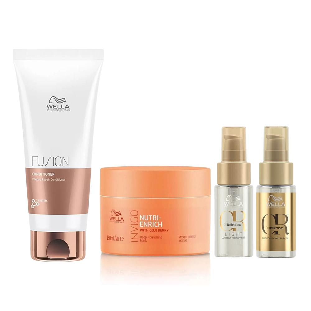 Kit Condicionador 250ml, Máscara Nutri-Enrich 150ml e Óleos
