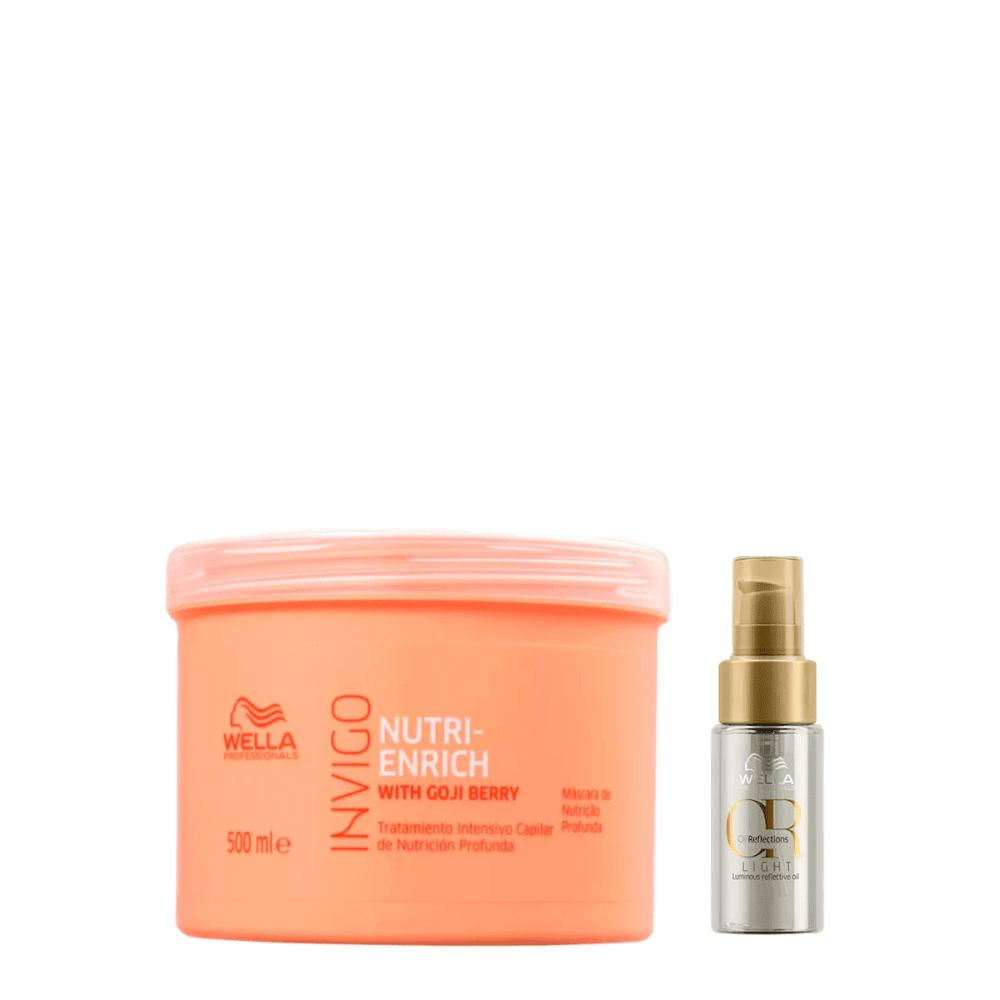 Kit Máscara Nutri Enrich 500ml e Óleo Oil Reflections Light 30ml