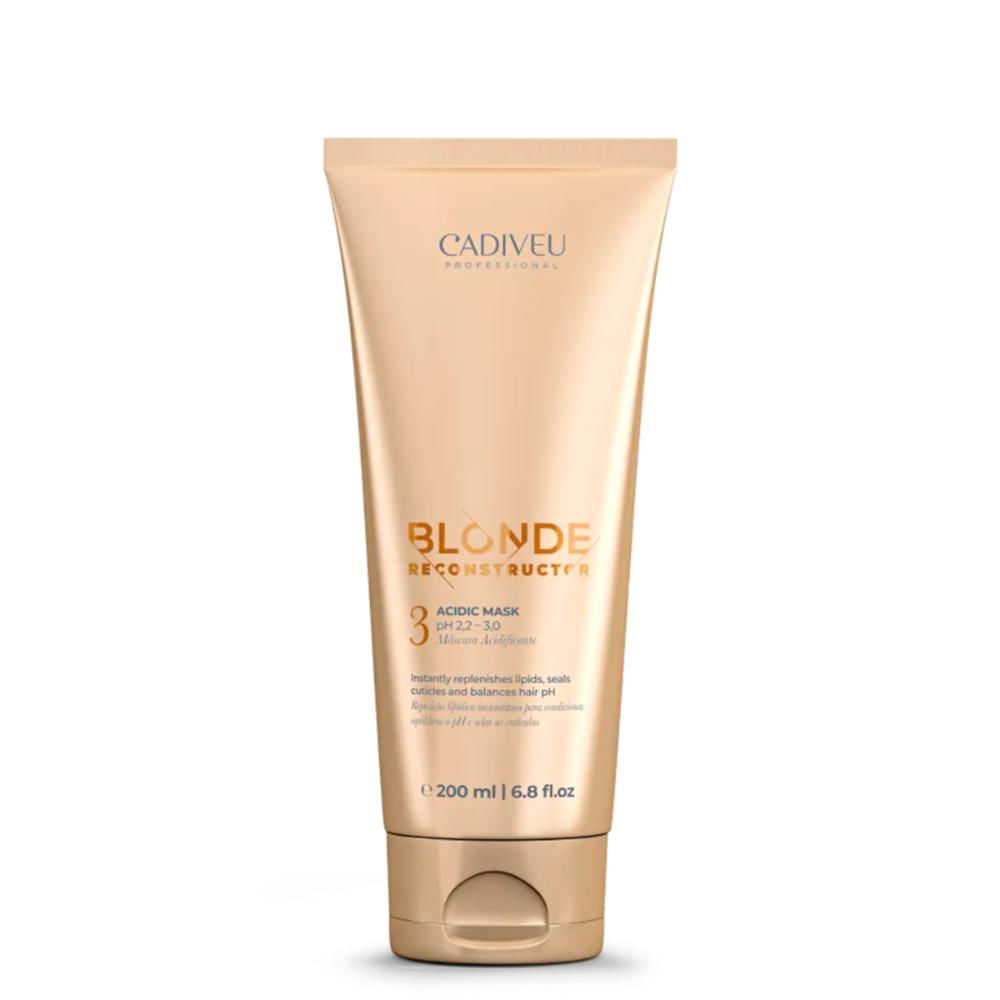 Máscara Acidificante Blonde Reconstructor 200ml - Cadiveu