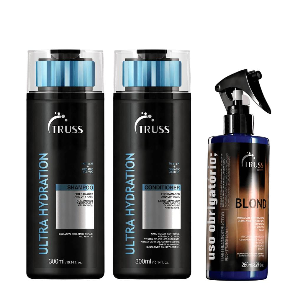 Kit Ultra Hydration Shampoo + Condicionador e Uso Obrigatório Blond - Truss