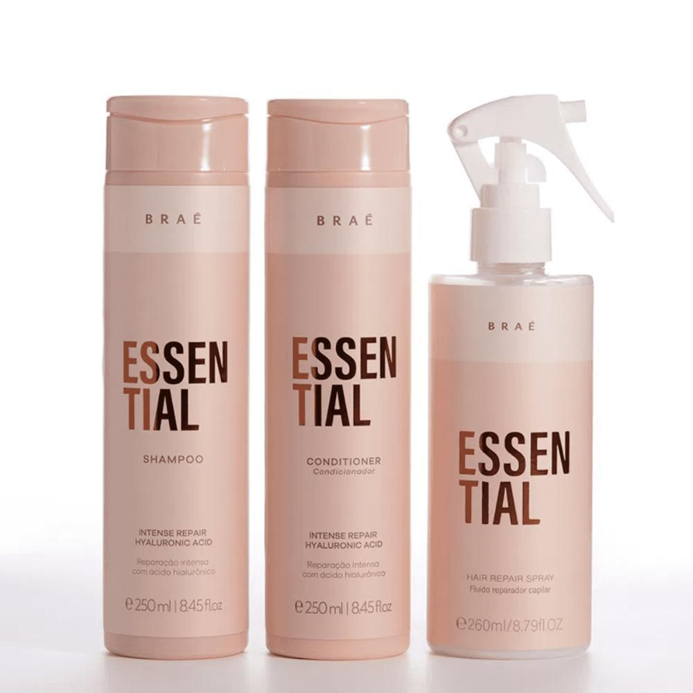 Kit Essential Shampoo, Condicionador e Leave-in