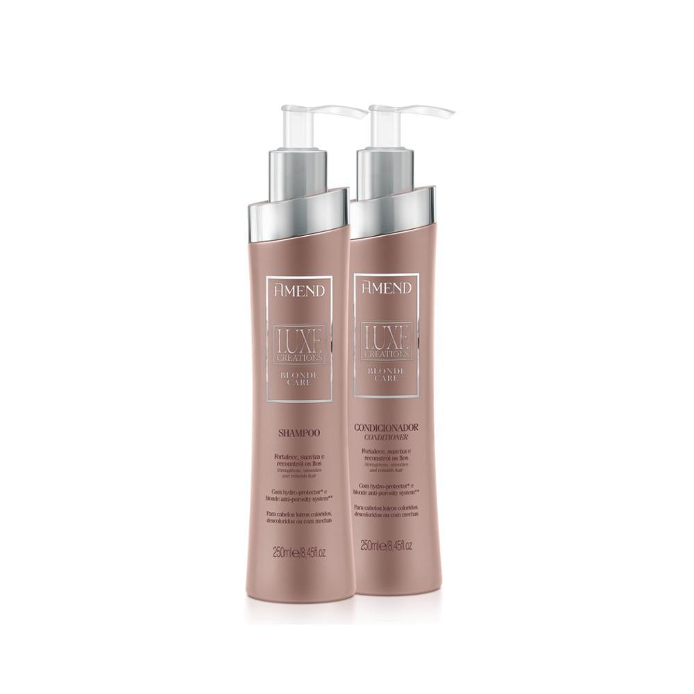 Kit Shampoo e Condicionador Luxe Creations Blonde Care - Amend