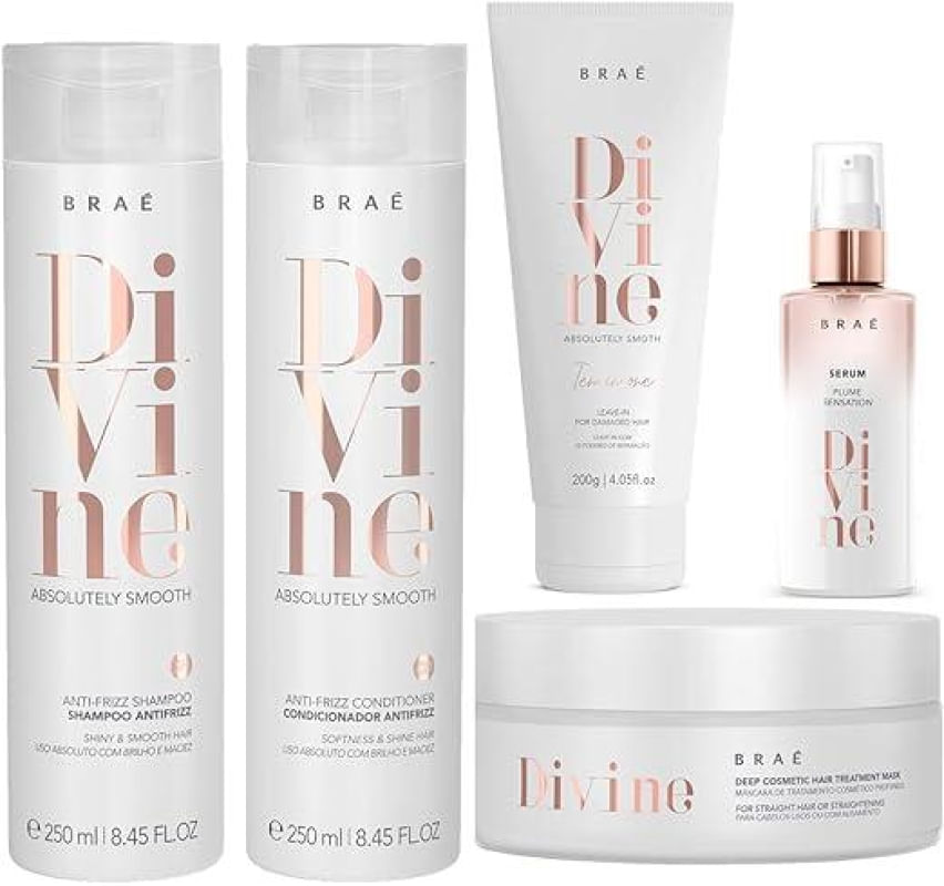 Kit Shampoo, Condicionador, Máscara e Leave-in - Braé