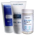 Kit Tudinho - 1 Creme para Estrias + 1 Esfoliante Corporal + 1 Multivitaminico Cicatribem - Jornada de Autocuidado