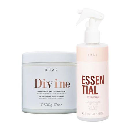 Kit Brae Divine Mascara 500g, FluĂdo Antiquebra 260ml Kit Brae Divine Mascara 500g, FluĂdo Antiquebra 260ml