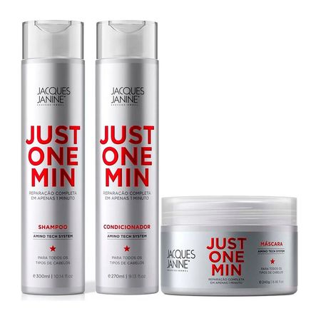 Kit-Just-One-Minute-Jacques-Janine-(Shampoo-+Condicionador-+-Máscara)--1