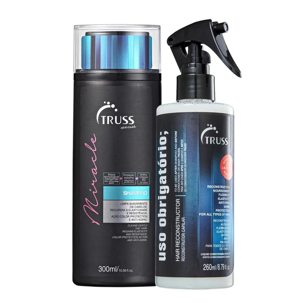 Kit Truss Miracle Shampoo 300ml + Uso Obrigatório 260ml