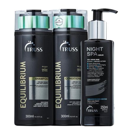 Kit-Truss-Equilibrium-Shampoo-300ml-+-Condicionador-300ml-+-Night-Spa-250ml--1